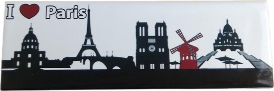 Zeer grote magneet Parijs, eiffeltoren, notre dame, moulin rouge, sacre coeur