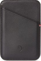 DECODED Magnetische Card Sleeve - Full Grain Leren Kaarthouder, Kaartvak tot 2 Pasjes - Zwart