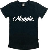 KMDB Shirtje Moppie Black Meisjes Zwart - Maat 92
