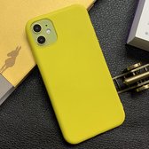 Voor iPhone 11 schokbestendig mat TPU beschermhoes (geel)