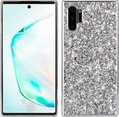 Plating Glittery Poeder Schokbestendig TPU-hoesje voor Galaxy Note 10+ (zilver)