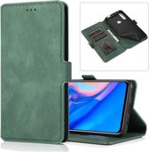 Voor Huawei Y9 Prime (2019) Retro Magnetische Sluiting Horizontale Flip Leren Case met Houder & Kaartsleuven & Fotolijst & Portemonnee (Groen)