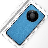 Voor Huawei Mate 40 Pro + schokbestendige stoffen textuur PC + TPU beschermhoes (blauw)