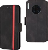 Voor Huawei Mate 30 Pro Retro Frosted Oil Side Horizontal Flip Case met houder en kaartsleuven (zwart)