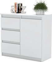 AZ-Home - Dressoir Bruno - Kast - Commode - Wit - 80 cm