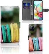 GSM Hoesje Geschikt voor Samsung Galaxy A71 Flipcover Maken Macarons