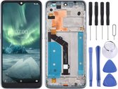 Lcd-scherm en digitizer volledige montage met frame voor Nokia 6.2 TA-1198 TA-1200 TA-1187 TA-1201 (zilver)