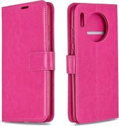 Voor Huawei Mate 30 Crazy Horse Texture Horizontale Flip Leren Case met Houder & Kaartsleuven & Portemonnee & Fotolijst (Rose)