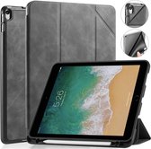 Voor iPad Pro 10,5 inch DG.MING Zie serie horizontale flip lederen tas met houder en pennenhouder (grijs)