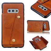 Leren beschermhoes voor Galaxy S10e (bruin)