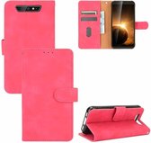 Voor Blackview BV5500 / BV5500 Pro / BV5500 Plus Effen Kleur Huidgevoel Magnetische Gesp Horizontale Flip Kalftextuur PU Lederen Case met Houder & Kaartsleuven & Portemonnee (Rose