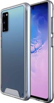 Voor Samsung Galaxy S20 Krasbestendig TPU + Acryl Space Beschermhoes (Transparant)