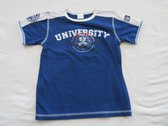 dirkje , jongens, t-shirt korte mouw , blauw university , 4 jaar 104