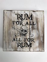 Tekstbord Rum for all 15x15 cm