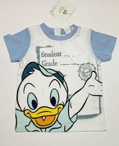 Disney Kwik Kwek en Kwak t-shirt - Student Grade - wit/lichtblauw - maat 86 (24 maanden)