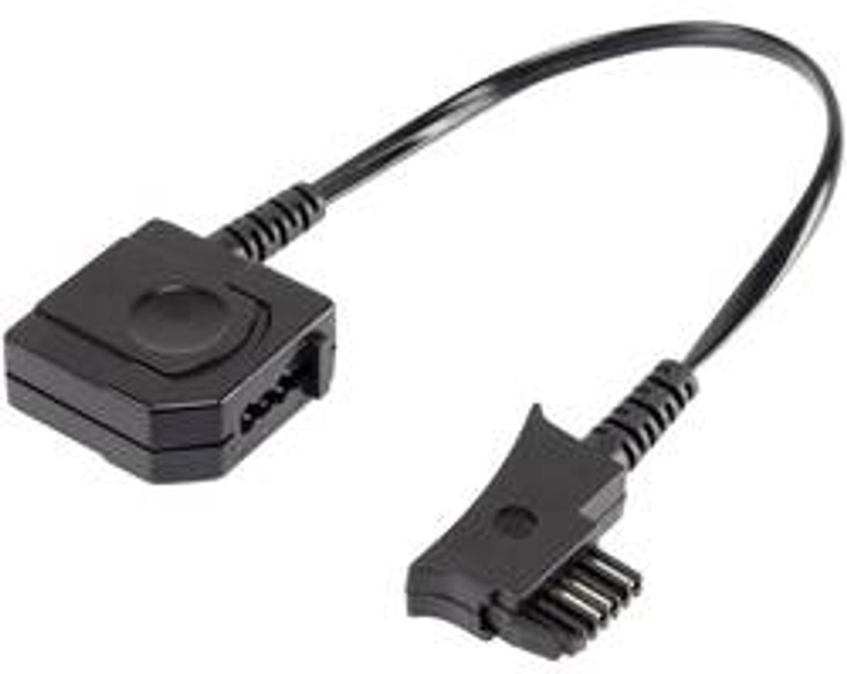 Basetech Telefoon (analoog) Adapter [1x TSS-stekker - 1x Telefoonbus Duitsland (TAE-N/F)] 10.00 cm Zwart