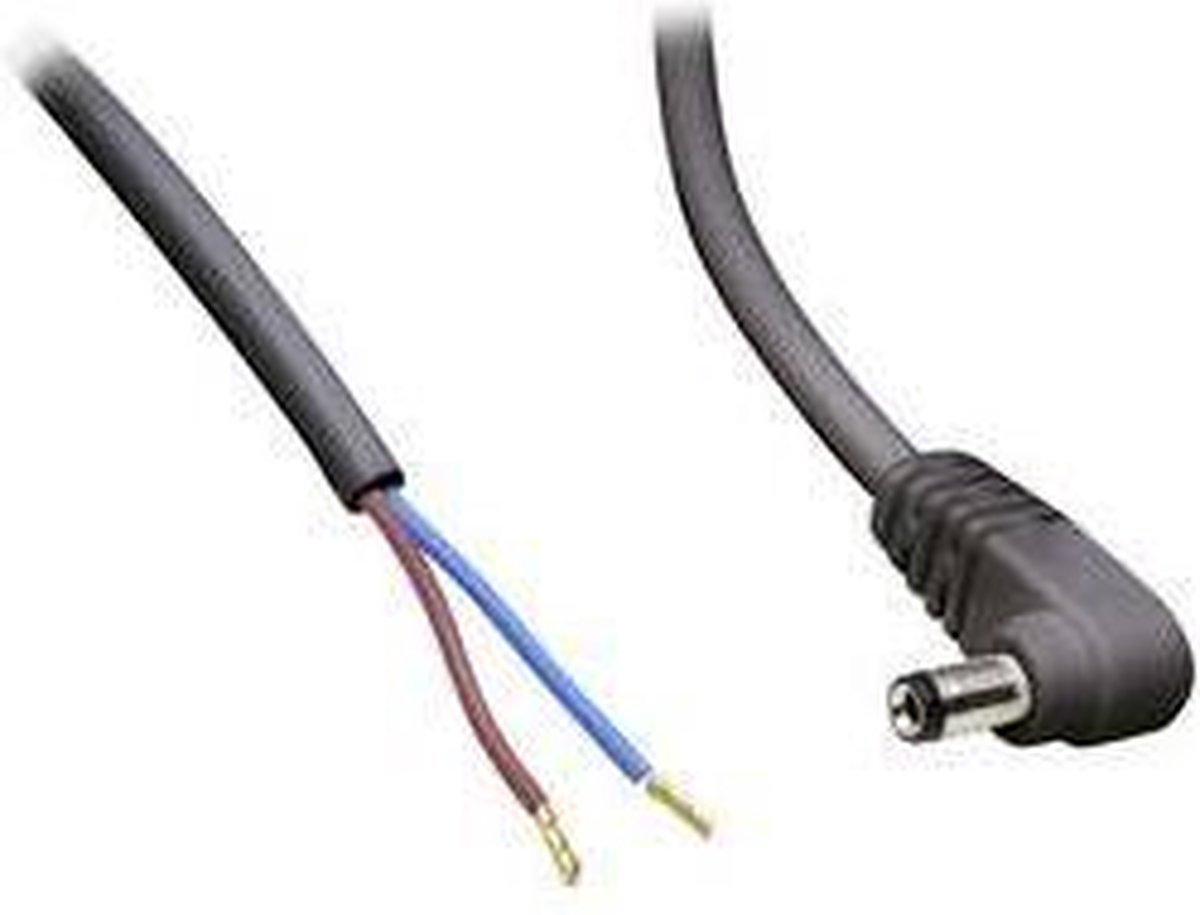 TRU COMPONENTS Laagspannings-aansluitkabel Laagspanningsstekker - Open kabeleinde 5.50 mm 2.10 mm 30.00 cm 1 stuk(s)