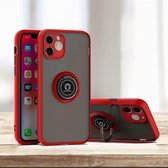 Voor iPhone 11 Pro Q Shadow 1 Generation-serie TPU + pc-beschermhoes met 360 graden roterende ringhouder (rood)