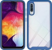 Voor Samsung Galaxy A50 sterrenhemel effen kleur serie schokbestendige pc + TPU beschermhoes (koningsblauw)