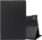 Voor Lenovo Tab M10 Plus 10.3 360 graden rotatie Litchi Texture Flip Leather Case met houder (zwart)
