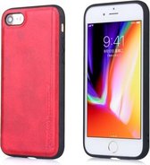 Voor iPhone 7/8 Diaobaolee schokbestendig PU + TPU beschermhoes (rood)