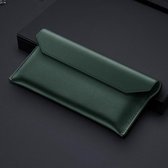 Voor Samsung Galaxy Z Fold2 5G Opvouwbaar rundleer Zakelijke Shckproof horizontale flip case (groen)
