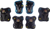 Nijdam Skate Beschermset Kinderen - Path Defender - Zwart/Blauw - L