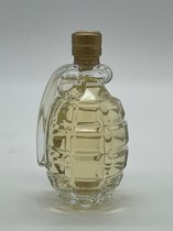 JMP Gifts® - Handgranaat - Fles - 0,20L - Glazen beeld - Decoratie - Cadeau - Gift - Wijnfles - Wijn - Sierstuk - Glaswerk  - Moederdag - (WIT)