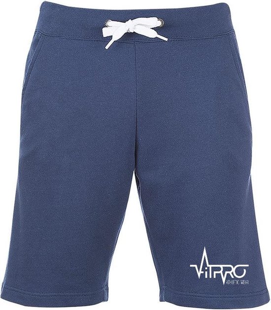 FitProWear Sweatshort Heren Donkerblauw Maat L - Korte Broek - Joggingbroek - Katoen - Jogpant - Trainingsbroek - Korte joggingbroek - Sweatshort - Jogginsbroek kort - Korte broek mannen - korte trainingsbroek