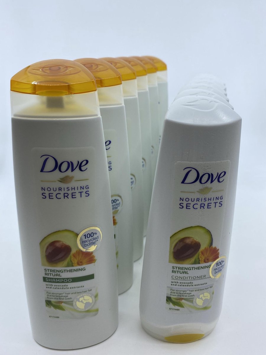 Dove Strenghtening Ritual - Shampoo (6 x 250 ml) en Conditioner (6 x 200 ml)