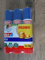 De tesa® Lijmstick Promo, 3x10g, ideaal voor papier, karton en foto's.