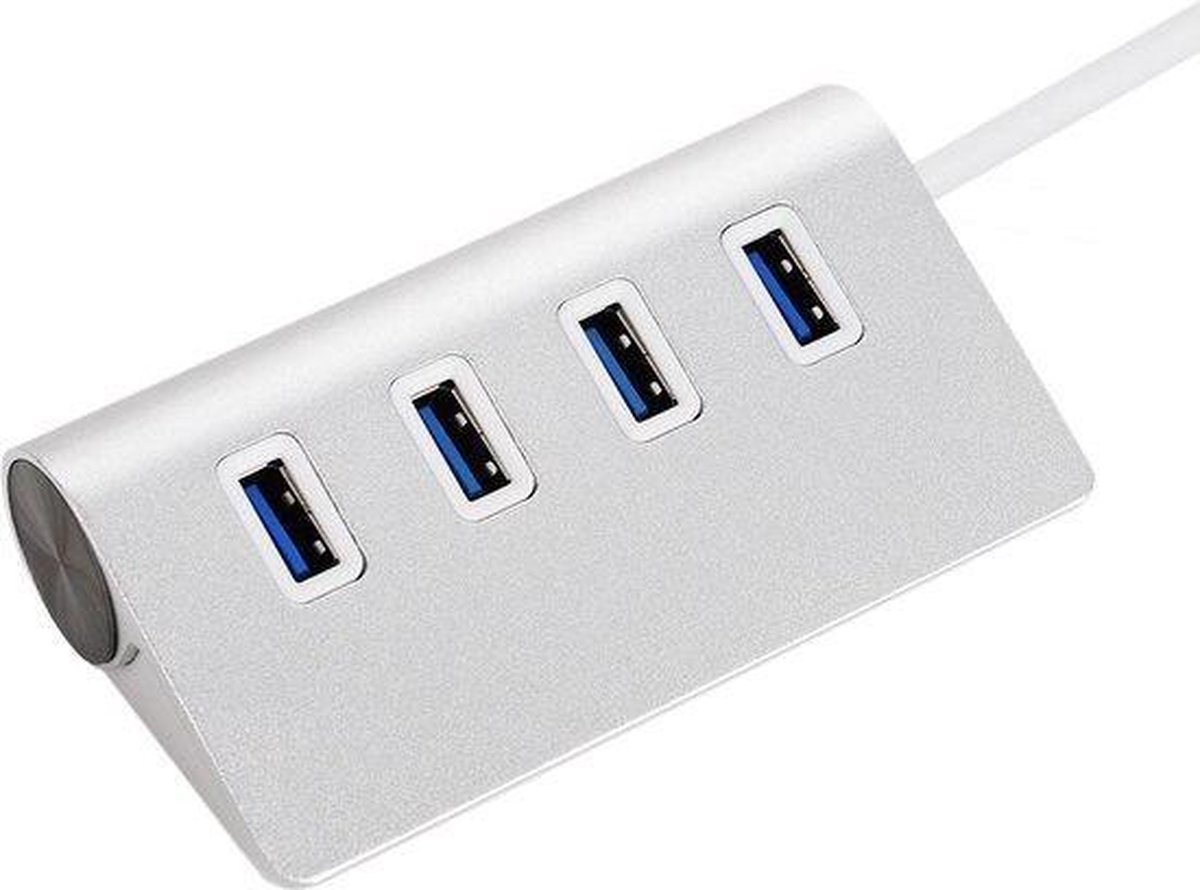 USB splitter | USB hub | Hoge snelheid 5 Gbps 4 Poorten USB 2.0 HUB | Draagbare aluminium USB-splitter | Ondersteuning 2TB - Merkloos