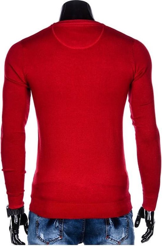 Ombre - heren sweater rood - ronde hals - monta | bol.com