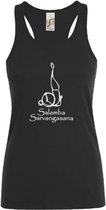 Yoga- tanktop- sportshirt- sol- zwart- XL - candle