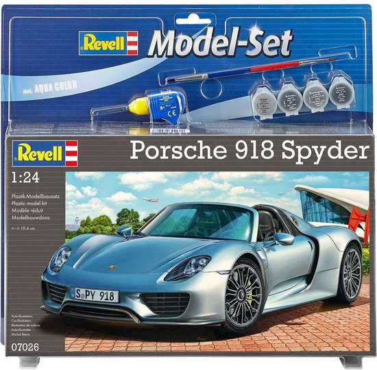 1:24 Revell 67026 Porsche 918 Spyder Car - Model Set Plastic Modelbouwpakket - Revell