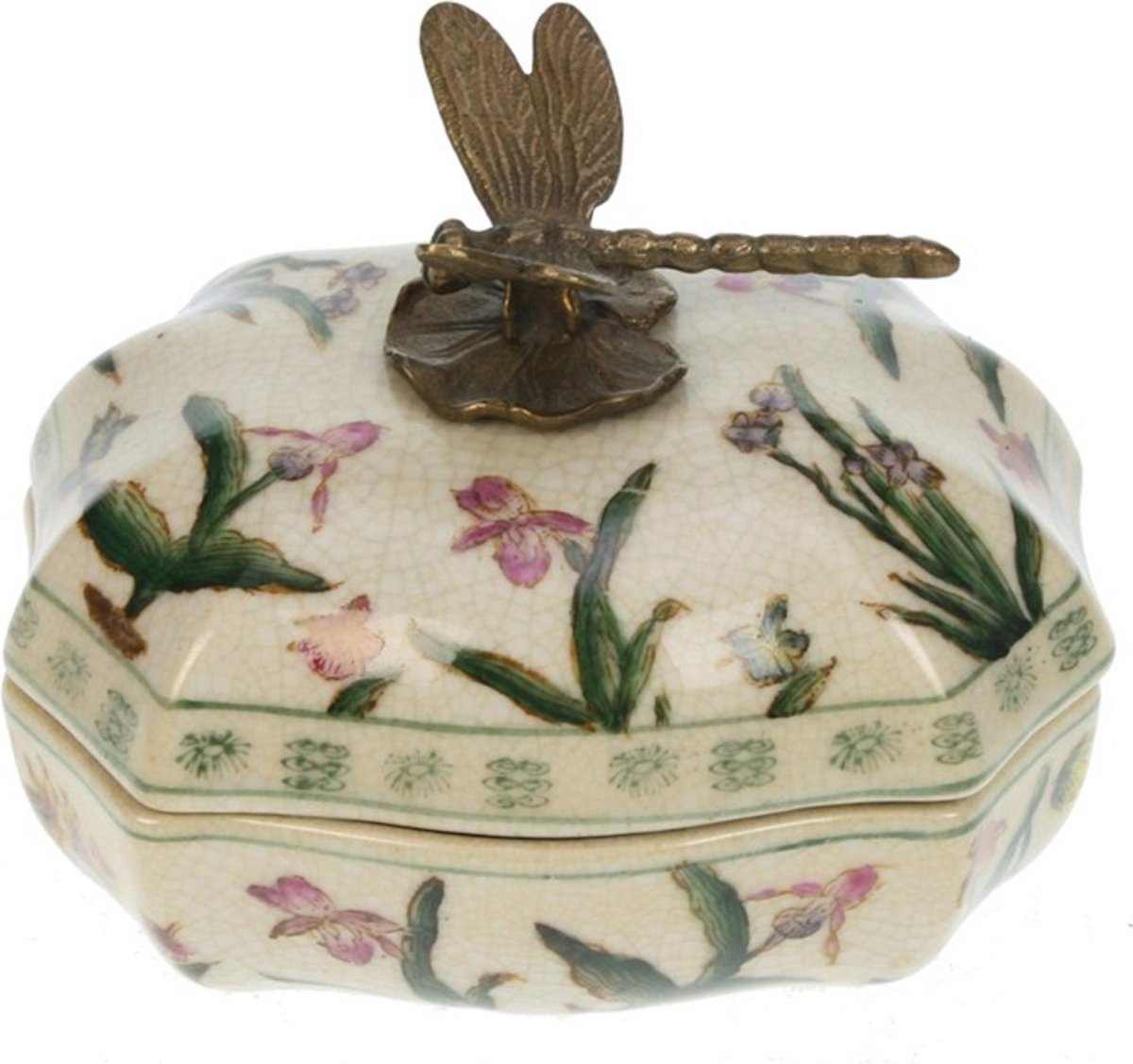 Doosje Libelle, Orchidee 13x11x9,5cm