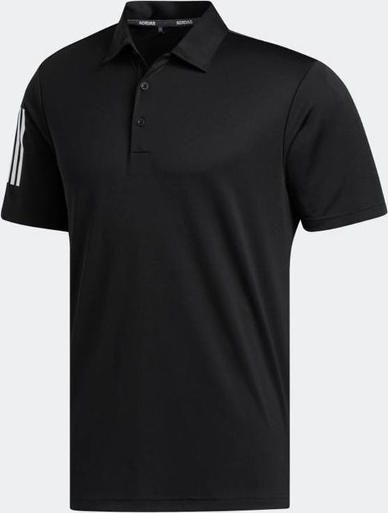Adidas 3-Stripes Basic Poloshirt Heren zwart wit
