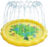 FunSplash Waterspeelmat - Zwembad Kinderen - Speelgoed - Waterglijbaan - Fontein - 170cm - Geel