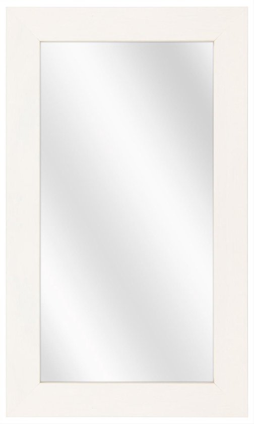 Spiegel met Brede Houten Lijst - Wit - 40 x 120 cm | bol.com