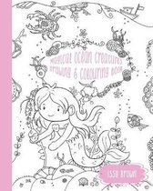 Magical ocean creatures drawing and colouring book