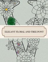 Elegant Floral and Tree Font