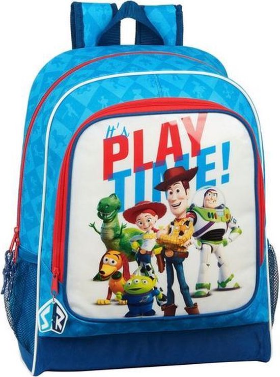 Sac à dos scolaire Toy Story Play Time Blauw Wit