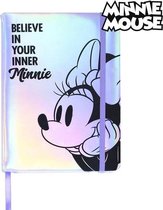 Notitieboekje met bladwijzer Minnie Mouse A5 Lila