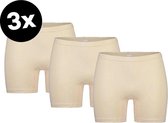 Beeren Dames Softly Short Long Beige - XL - 3-Pack