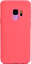 Voor Galaxy S9 + Candy Color TPU Case (rood)