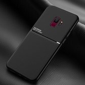Voor Samsung Galaxy S9 Classic Tilt Strip Grain Magnetisch Schokbestendig PC + TPU Case (Zwart)