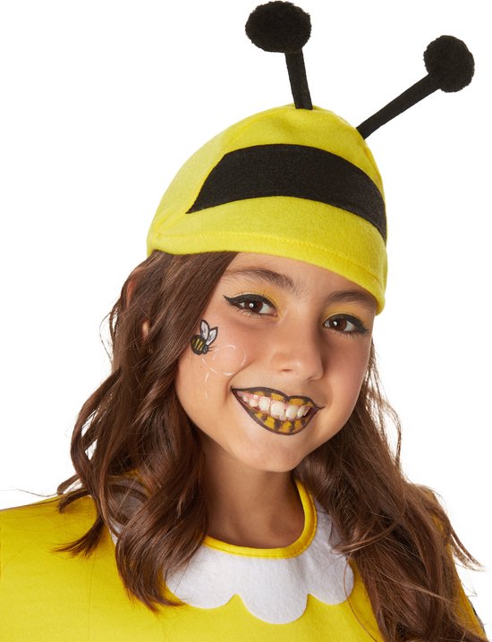 dressforfun - Cartoon bij 140 (9-10y) - verkleedkleding kostuum halloween verkleden feestkleding carnavalskleding carnaval feestkledij partykleding - 302190