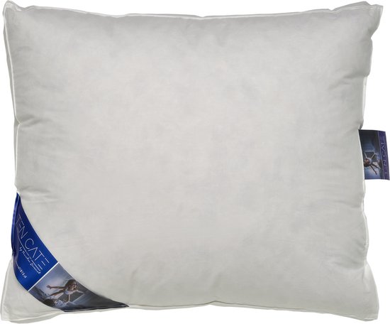 Ten Cate Hoofdkussen - Hoofdkussen Nekklachten - Eendendons & Eendenveren - Halfdons - Hoofdkussens - Geschikt voor rug-, zij- en buikslapers - Ergonomisch Boxkussen - 50x60 cm
