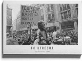 Walljar - FC Utrecht supporters '81 - Zwart wit poster