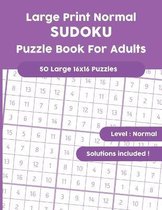 Large Print Normal SUDOKU Puzzle Book For Adults